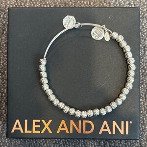 Alex and Ani bead silver bracelet